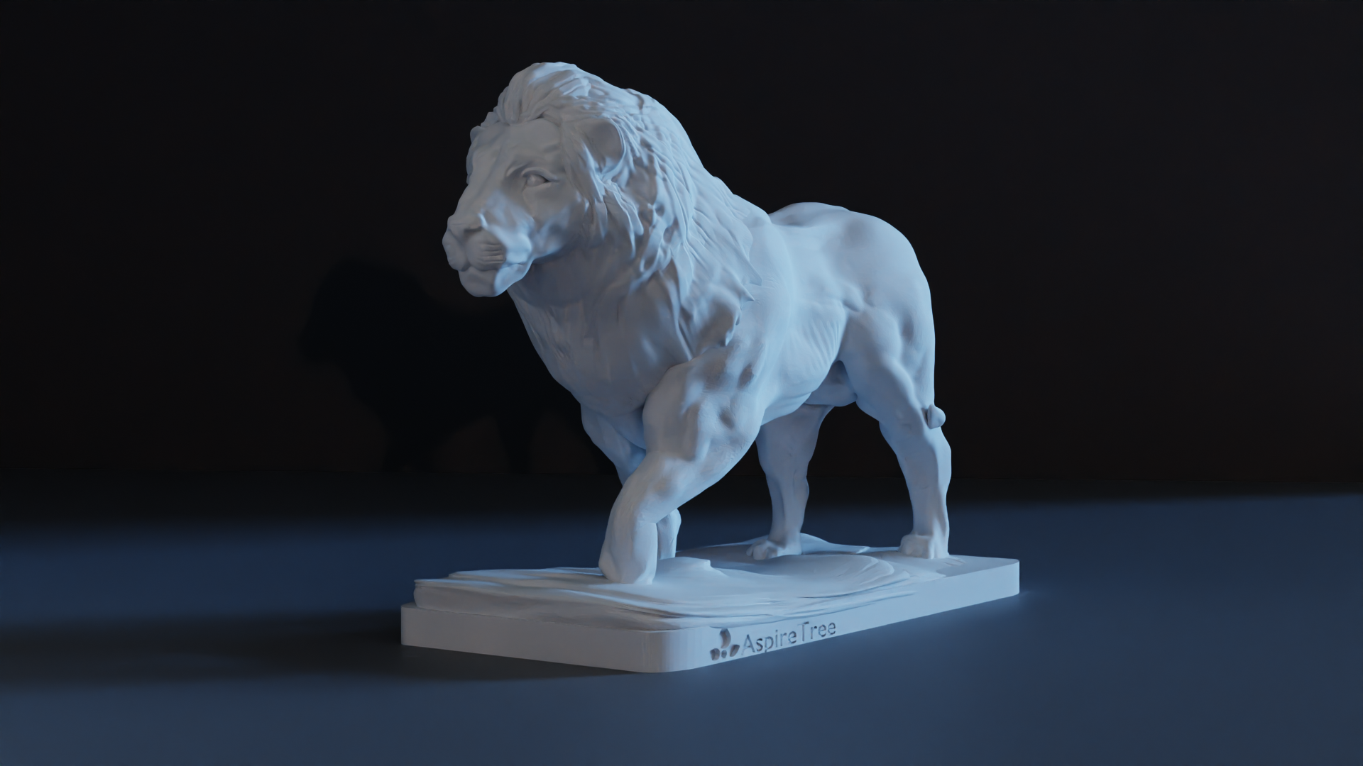 Lion statue stl